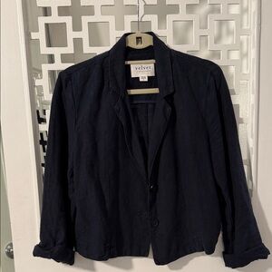 Velvet Midnight Blue Jacket